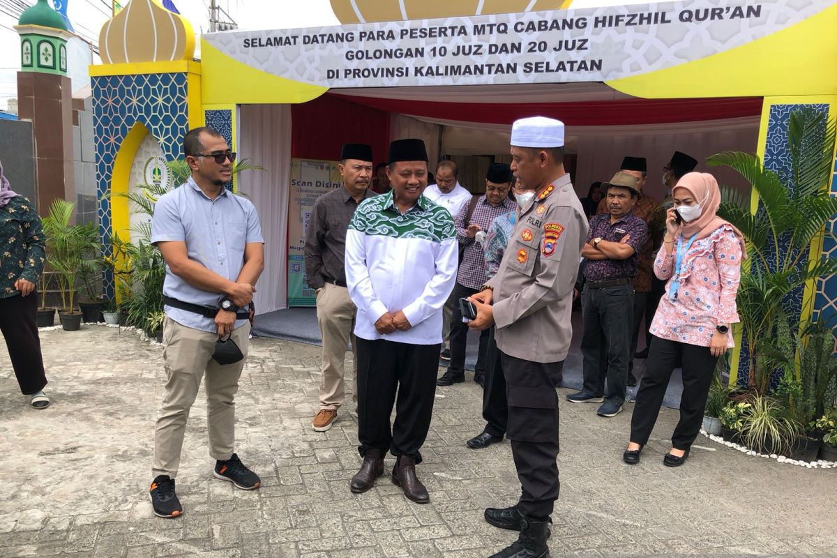 Posko Pengamanan Polresta Banjarmasin monitor kelancaran MTQ Nasional