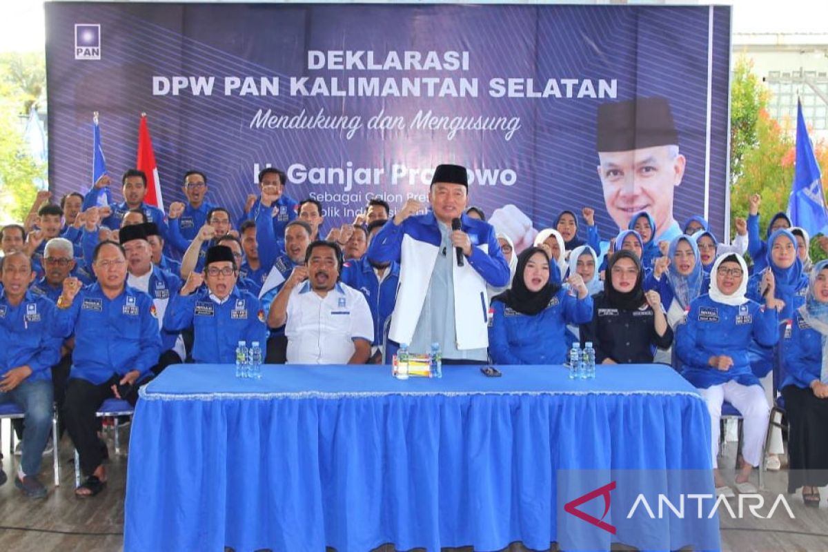 DPW PAN Kalsel deklarasi dukung Ganjar Pranowo Capres 2024