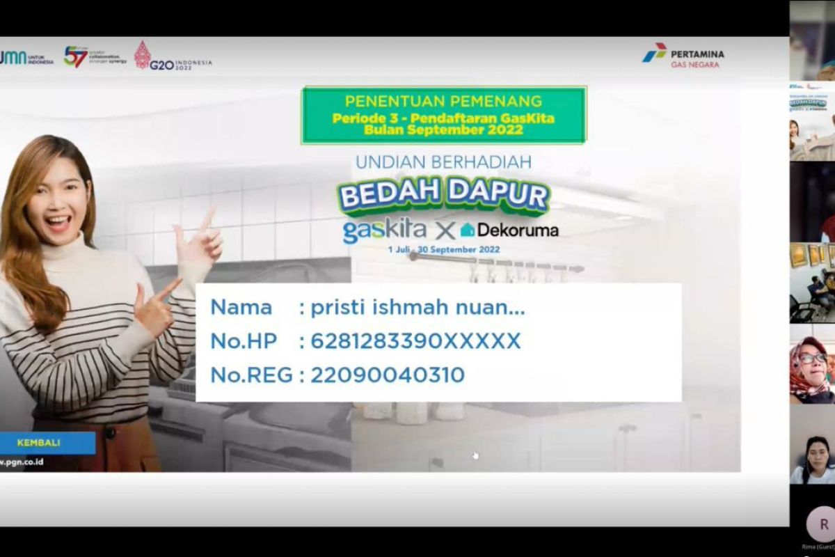 Program bedah dapur PGN diikuti 2.122 pendaftar