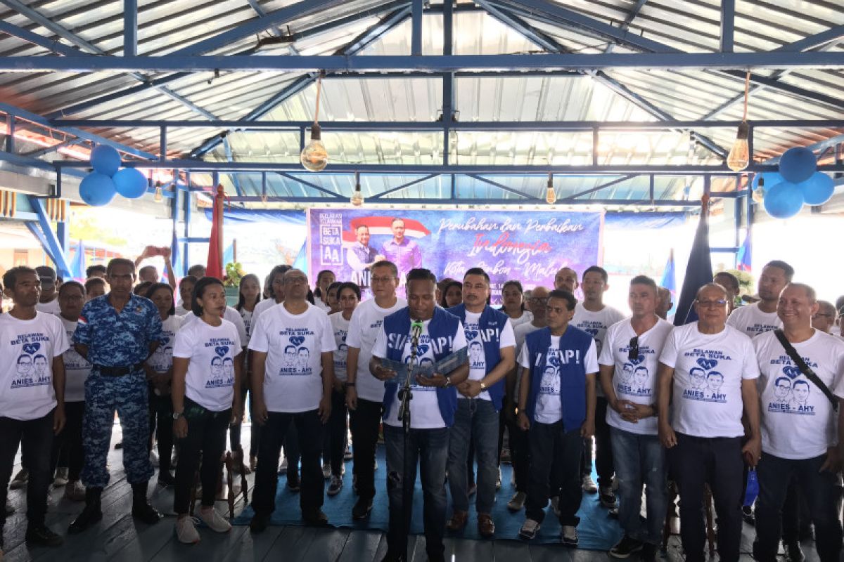 Partai Demokrat deklarasi relawan Anies-AHY yang pertama di Maluku