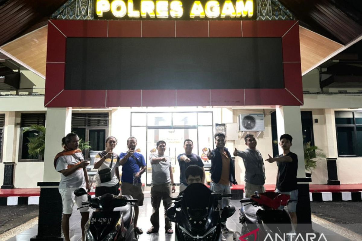 Polres Agam tangkap pencuri motor milik pengemudi ojek online di Tanjungraya