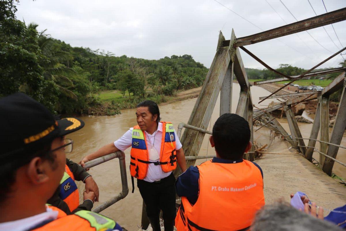 Pemprov Banten koordinasi dengan Kabupaten Lebak untuk penanganan jembatan putus dampak banjir