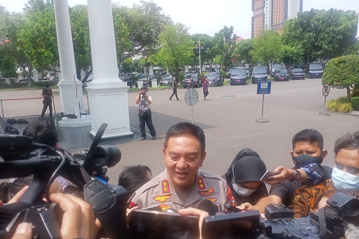 Sejumlah petinggi Polri hadir di Istana Kepresidenan Jakarta