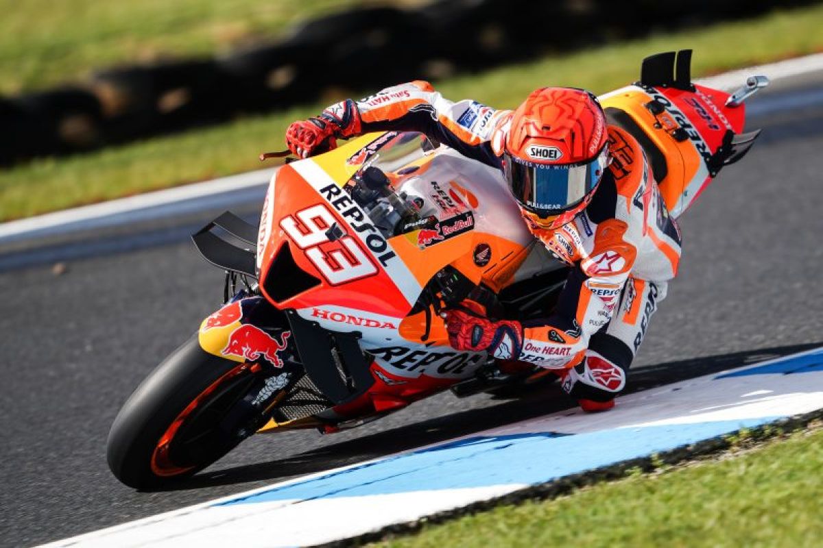 Pebalap Marquez uji aero baru di Phillip Island