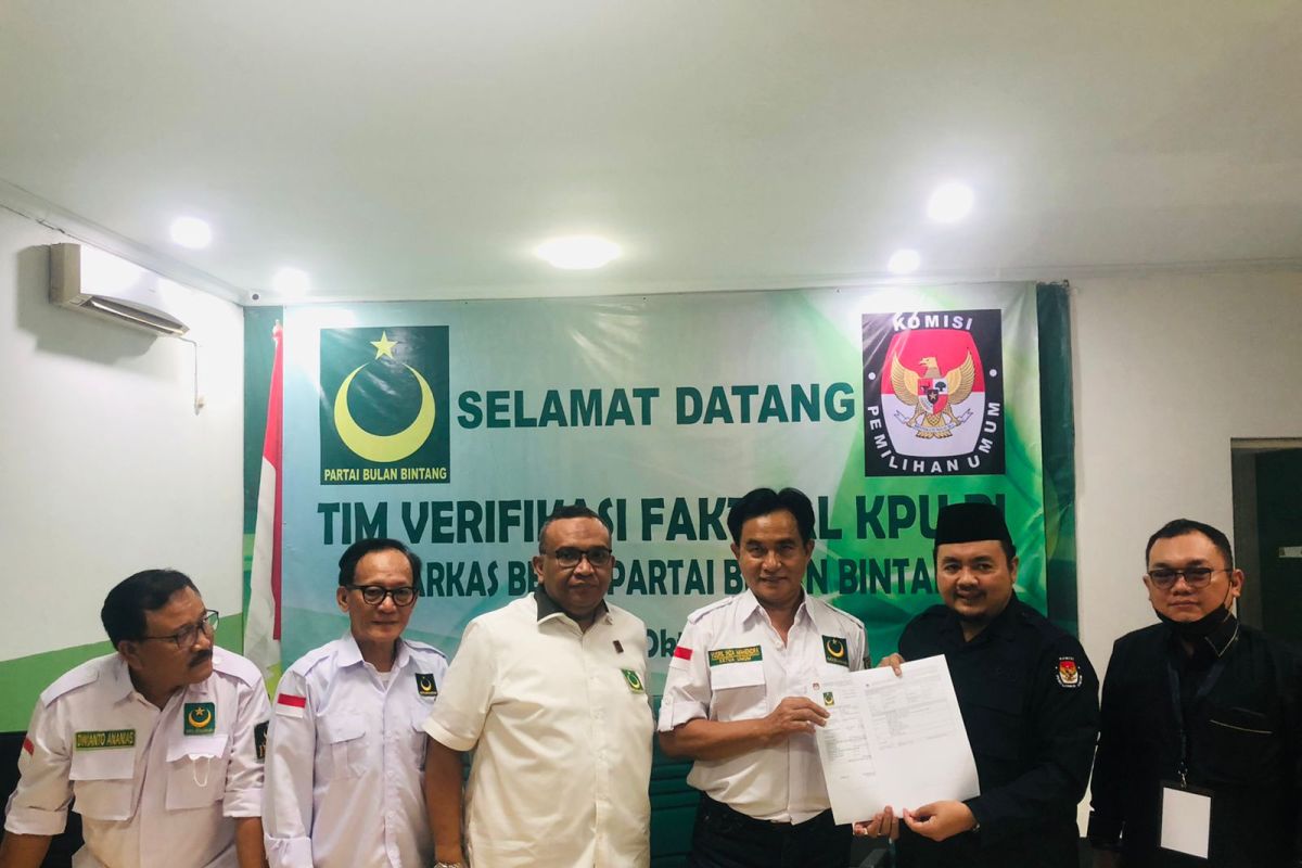 KPU mulai verifikasi faktual Partai Bulan Bintang
