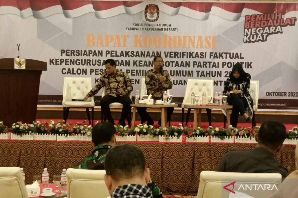 Hanya 8 parpol non parlemen di Meranti yang diverifikasi faktual