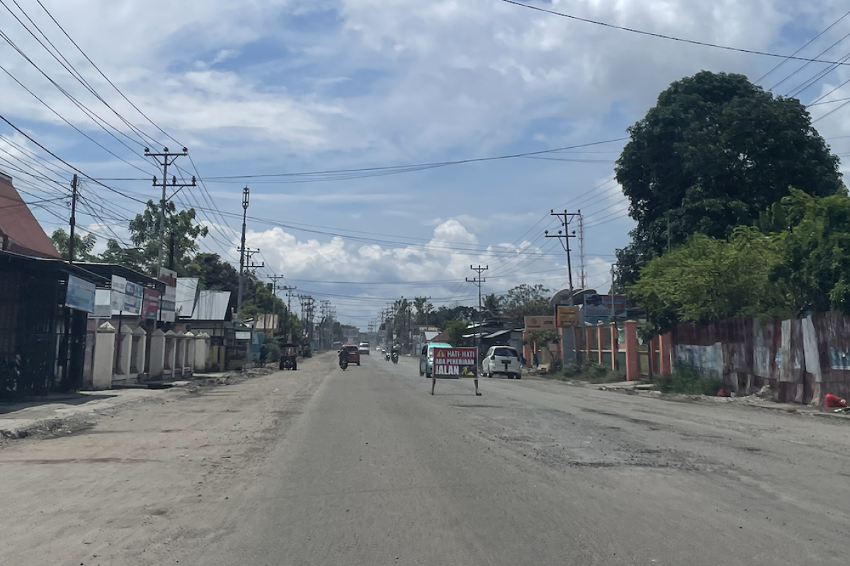 Pekerjaan Jalan JA Katili di Gorontalo capai 48 persen