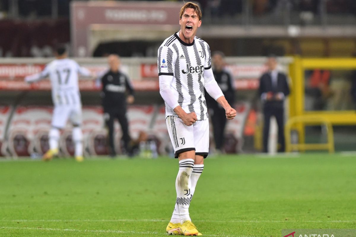 Liga Italia - Gol semata wayang Vlahovic bantu Juventus menangi Derby della Mole