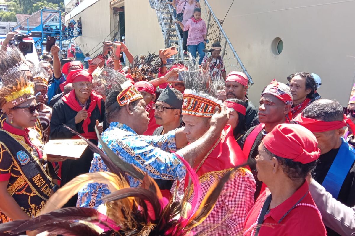 Peserta KMAN asal Maluku tiba di Jayapura