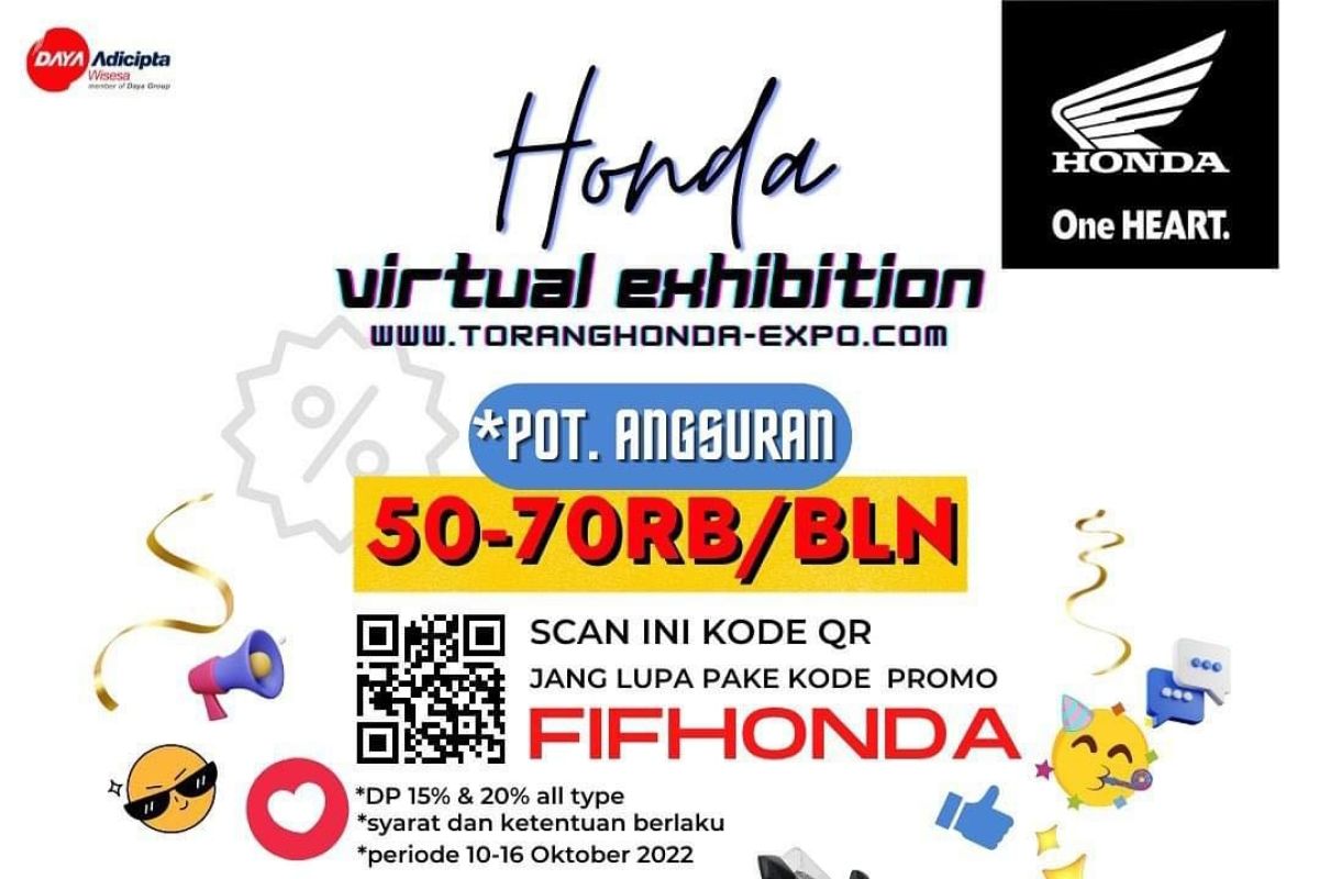 Honda Virtual Exhibition beri potongan angsuran