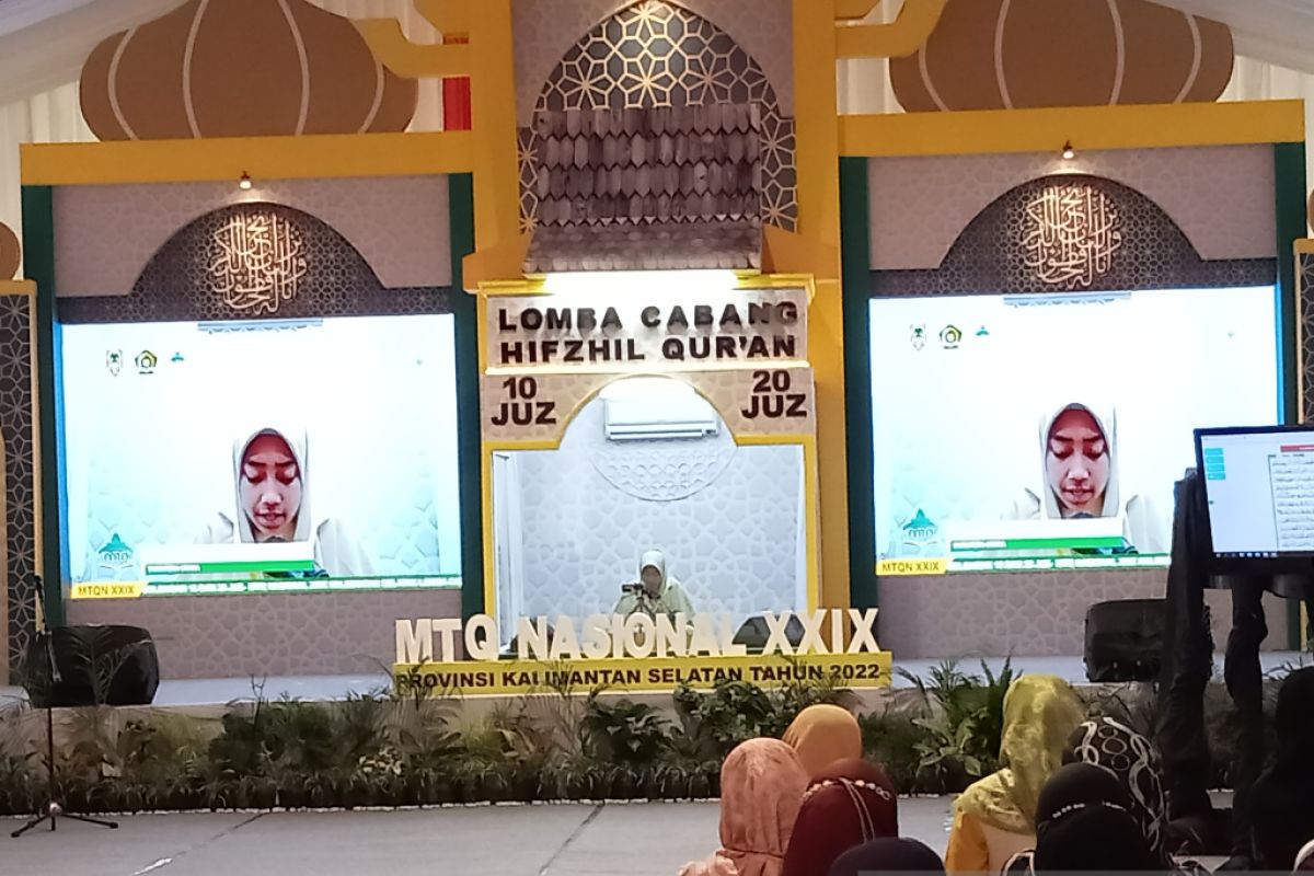 Peserta putra dan putri Sumsel melaju ke final hafal 10 juz MTQN ke-29