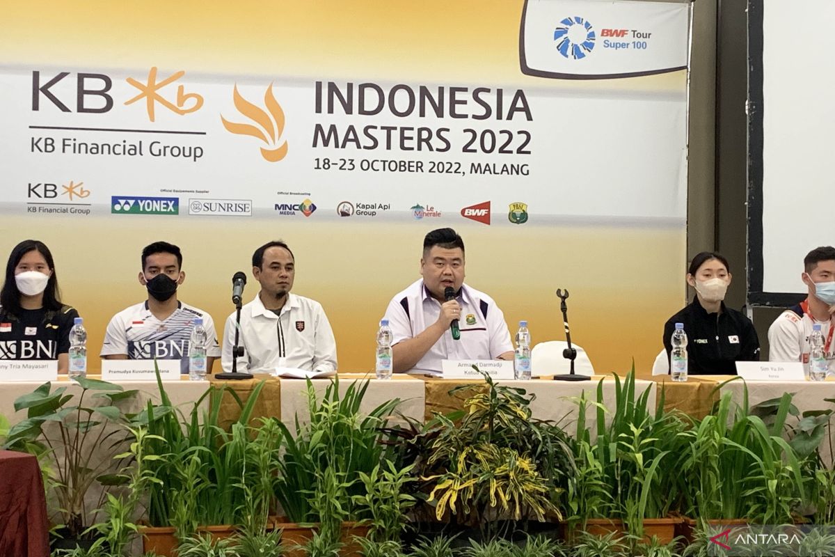 Turnamen bulu tangkis Indonesia Masters 2022 diikuti 259 pemain