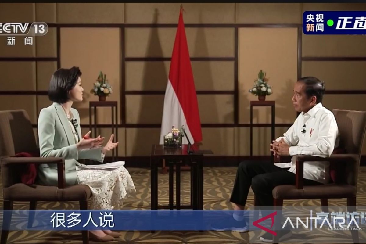 Wawancara Presiden Jokowi menarik perhatian warga China