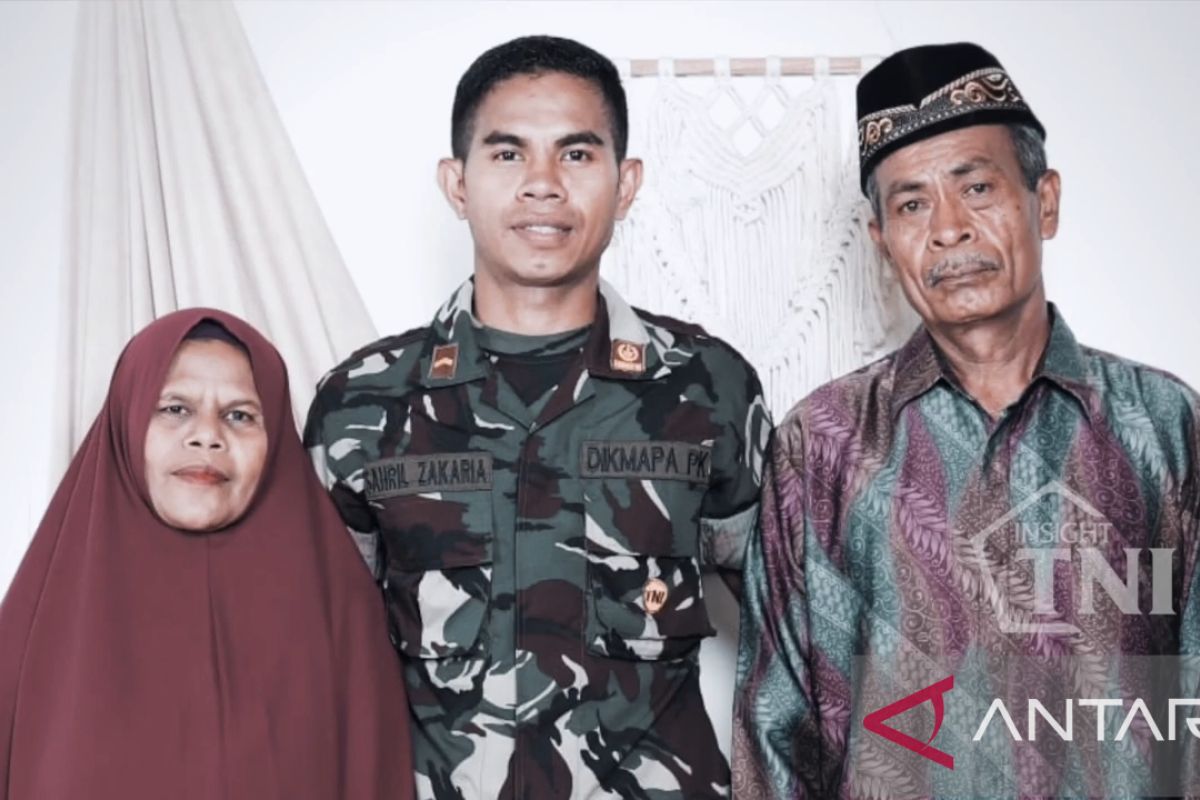 Tekad kuat Letda Sahril Zakaria anak kuli bangunan untuk jadi TNI