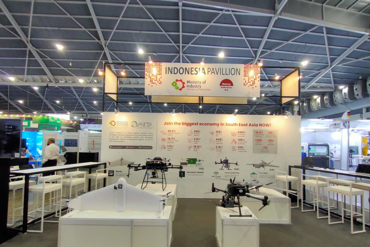Kemenperin boyong industri drone ke Singapura, unjuk teknologi canggih