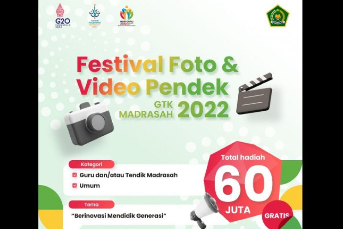 Kemenag gelar festival foto dan video pendek GTK madrasah