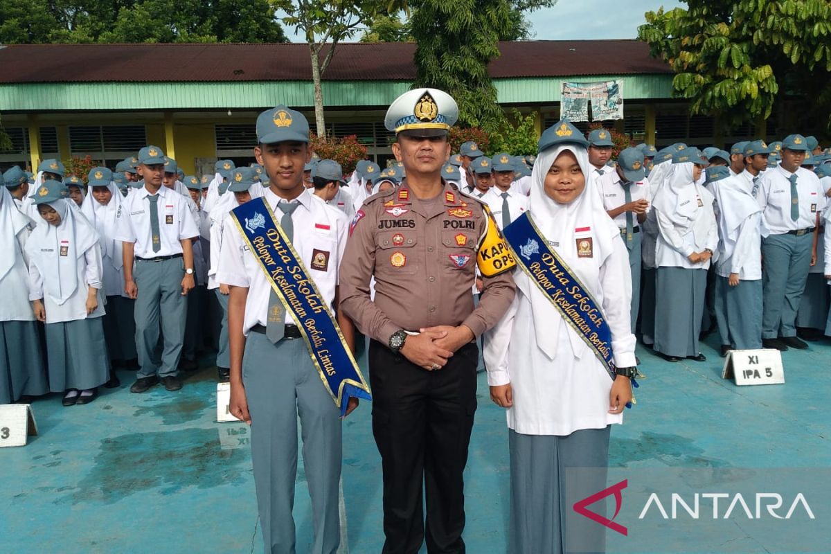 Polres Solok gelar police goes to school tekan angka kecelakaan tingkat pelajar