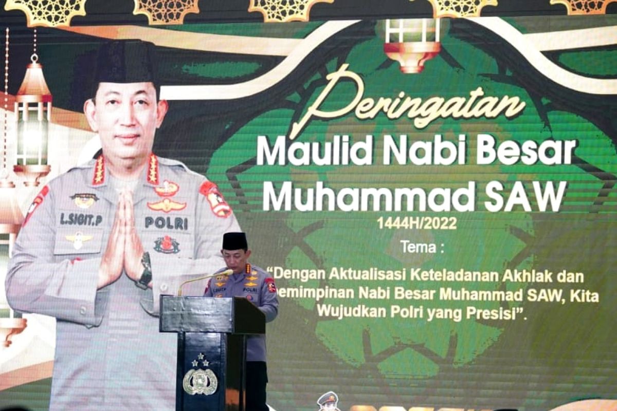 Hadiri peringatan Maulid Nabi, ini amanat Kapolri