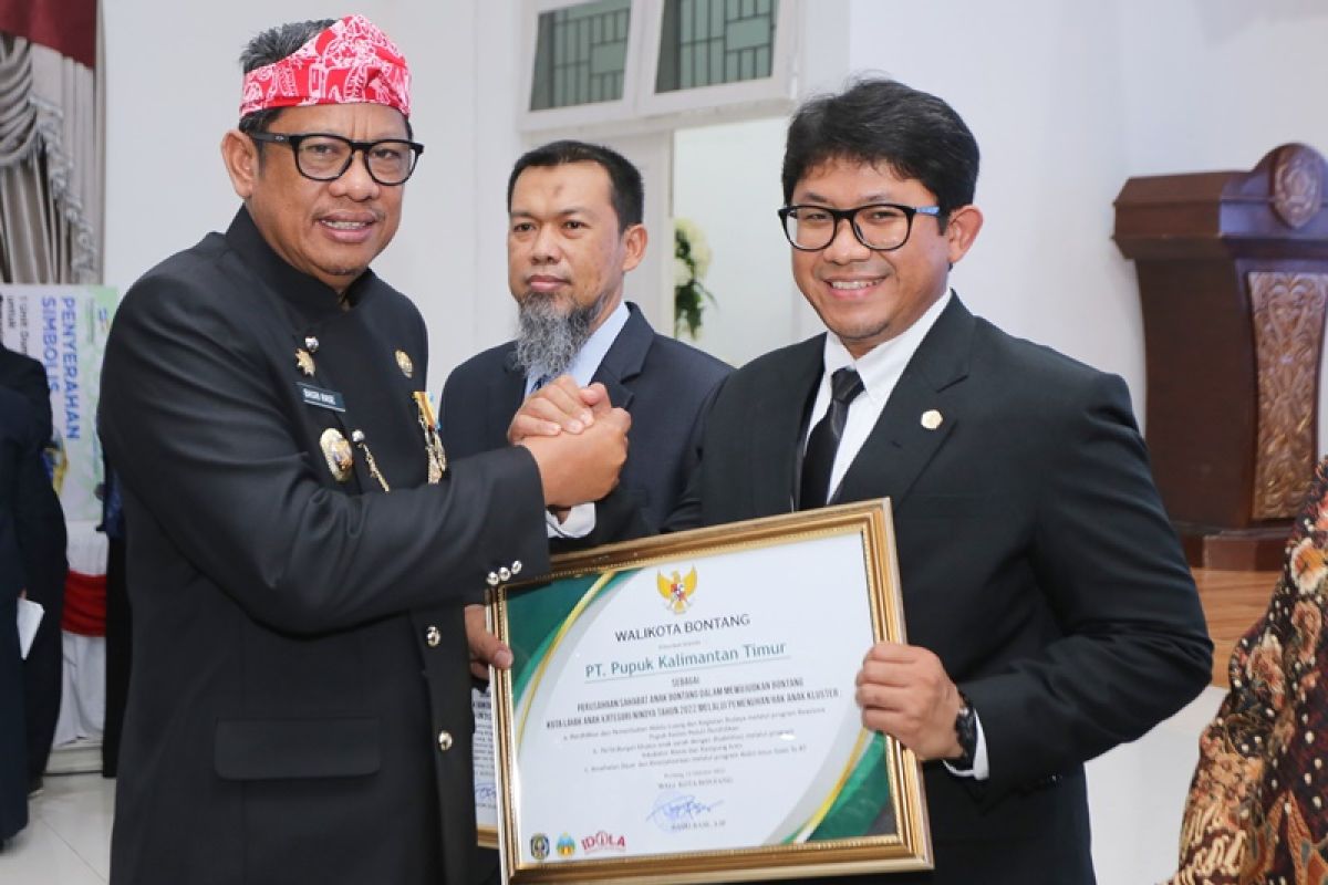 Pupuk Kaltim raih penghargaan Perusahaan Sahabat Anak dari Pemkot Bontang