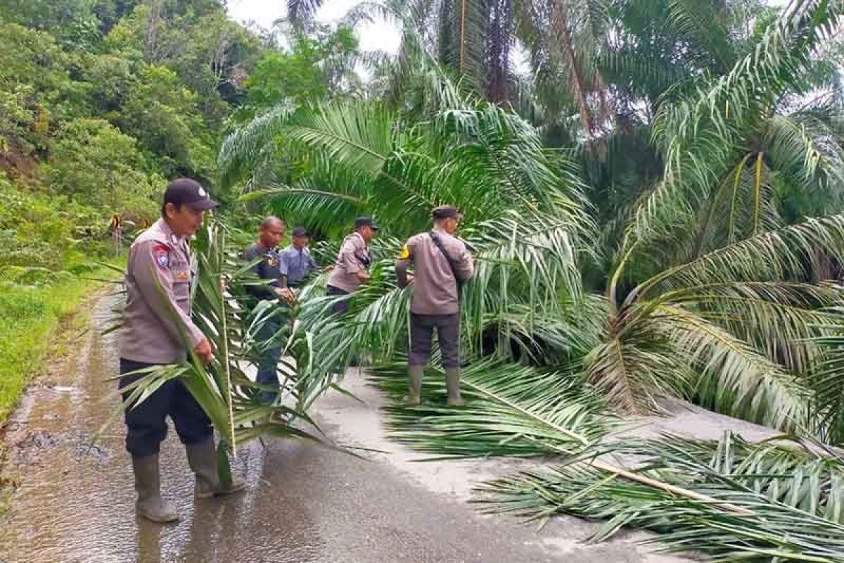 Polres Aceh Tamiang siagakan personel di jalan rawan longsor