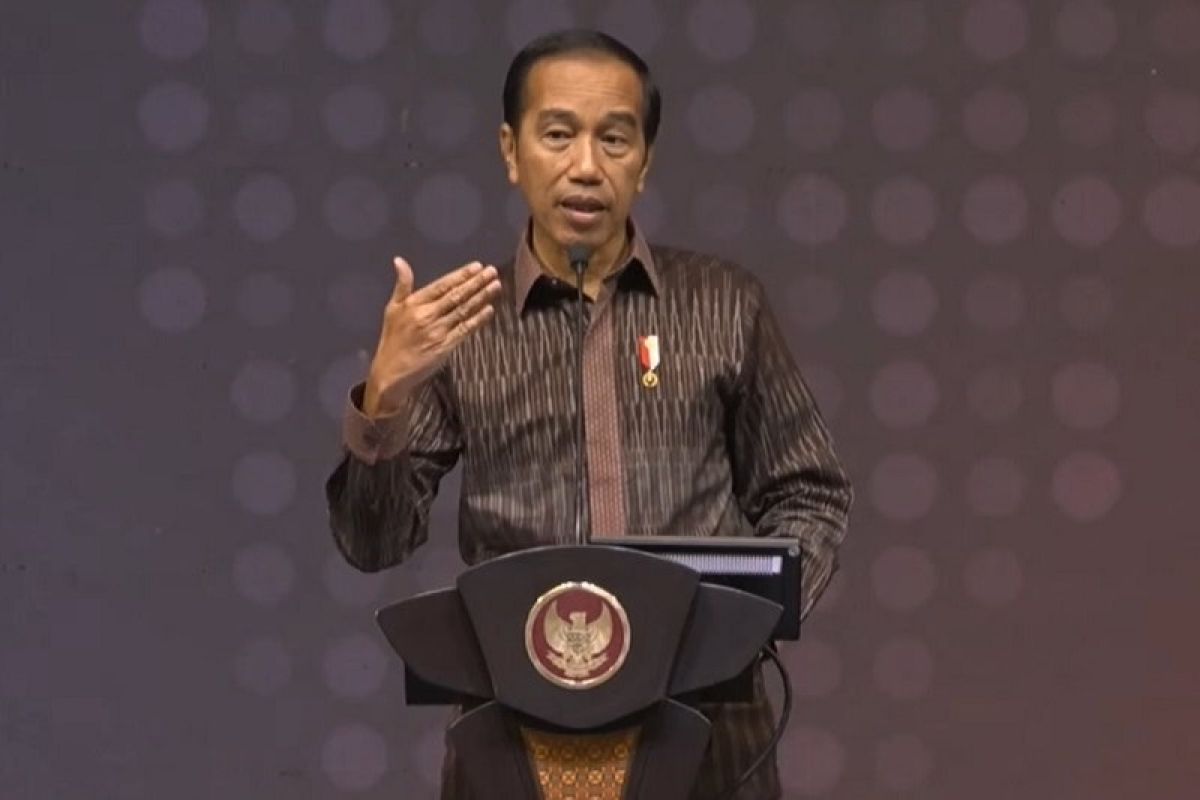 Presiden Jokowi mengajak semua pihak jaga optimisme saat buka Trade Expo Indonesia 2022