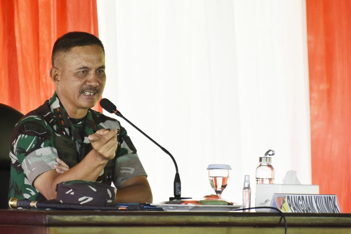 Pangdam XIII/Merdeka beri pengarahan kepada 450 Prajurit Yonif  712 Persiapan Satgas Papua