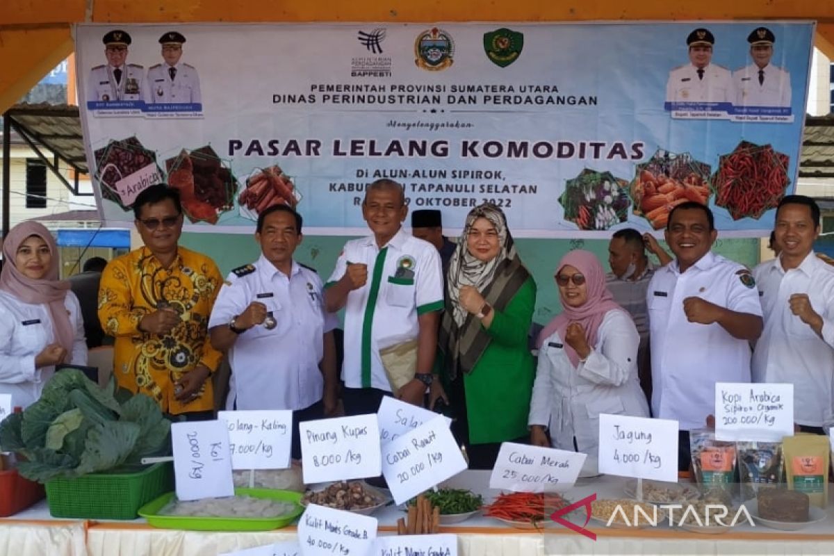 Pasar lelang komoditi Tapsel angin segar bagi pelaku usaha pertanian