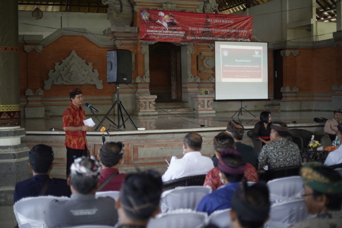 Bupati Klungkung: digitalisasi LPD cegah korupsi