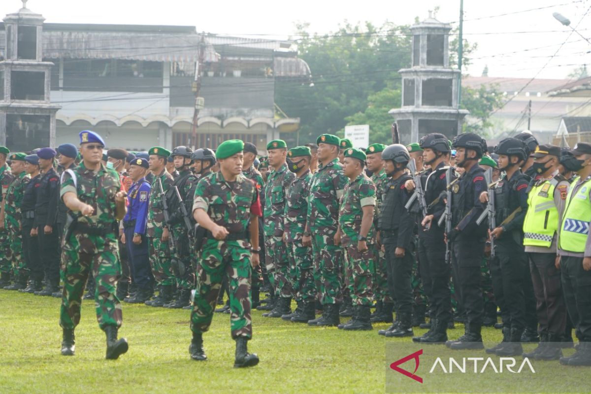 Kasrem 042/Gapu pimpin apel kesiapan pengamanan kunjungan Ibu Negara