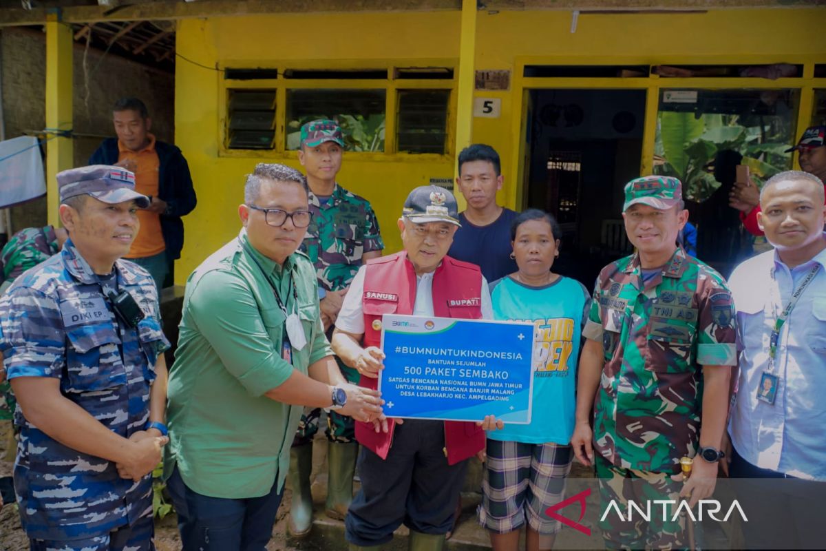 BUMN Jatim salurkan bantuan untuk korban banjir bandang di Malang