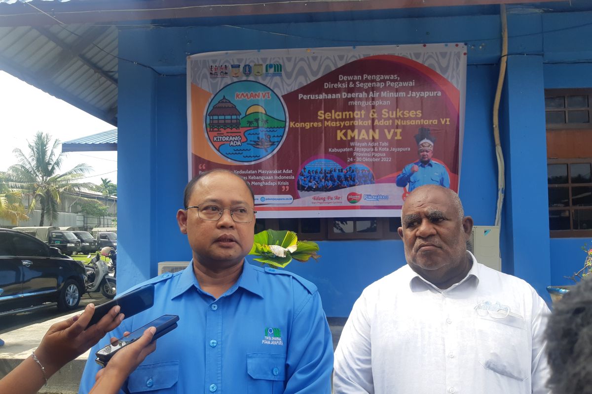 PDAM Jayapura sumbang 2.000 karton air minum dalam kemasan dukung KMAN VI