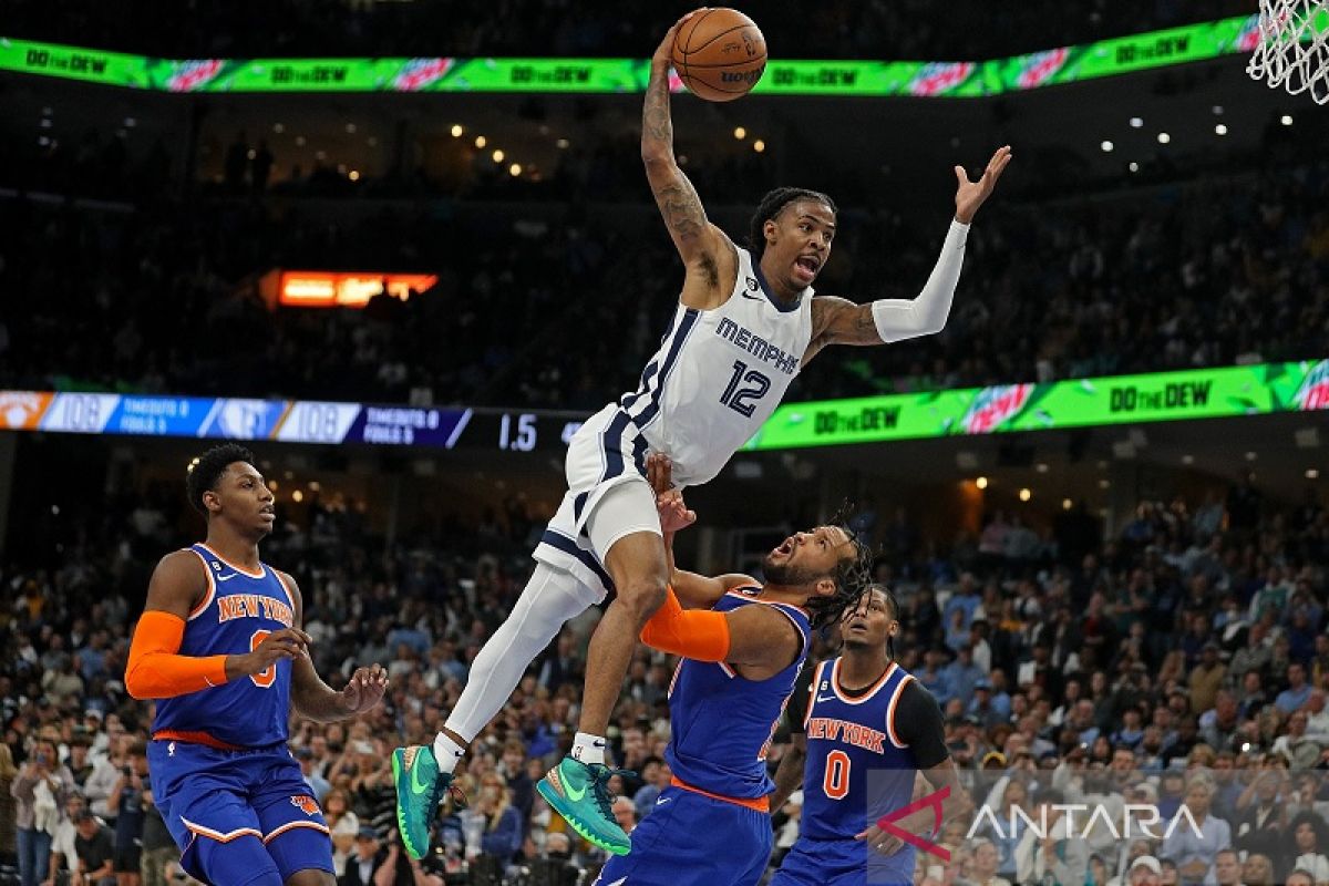 Grizzlies butuh overtime untuk atasi Knicks di gim pembuka musim