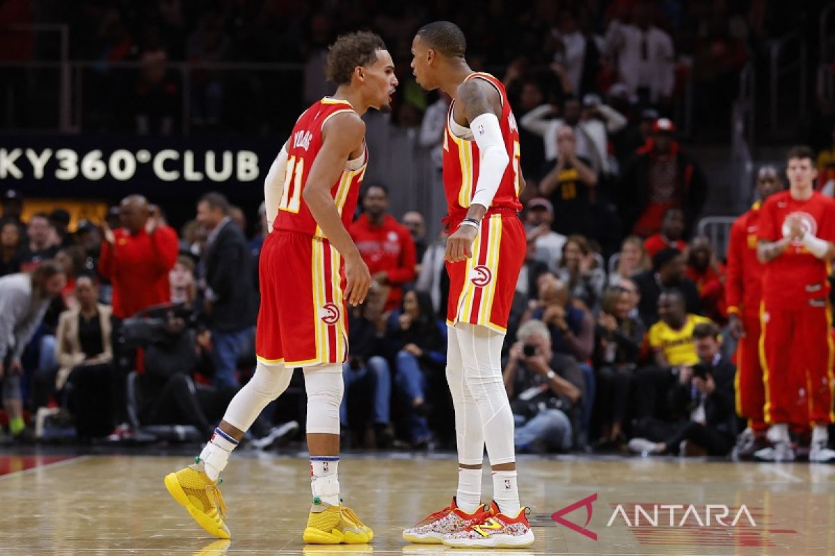 NBA: Trae Young-Dejounte Murray antar Hawks menang lawan Houston Rockets