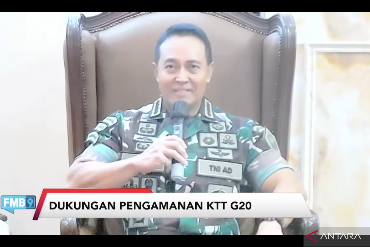 Jenderal Andika: TNI kerja sama dengan BSSN untuk keamanan siber KTT G20