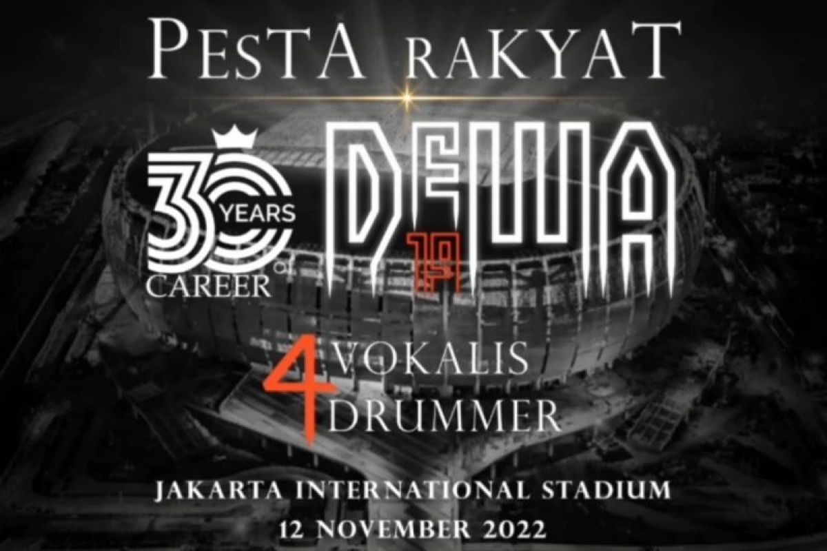 Grup musik Dewa 19 siapkan tiket live streaming konser "30 Tahun Berkarya"