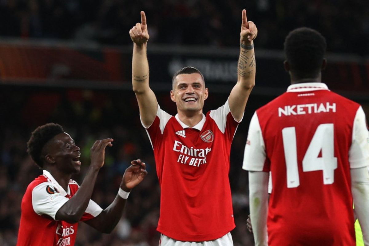 Liga Europa - Gol tunggal Granit Xhaka antarkan Arsenal lolos ke fase gugur