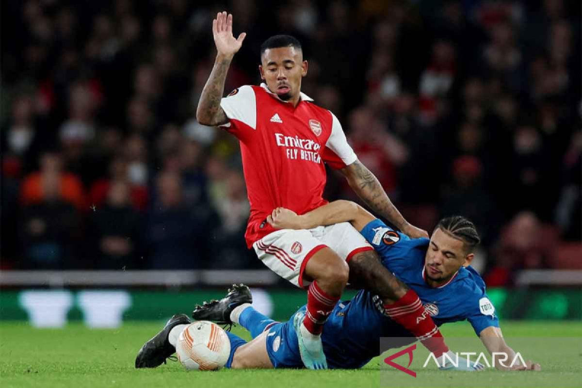 Mikel Arteta cemas penyerang Arsenal Gabriel Jesus alami cedera