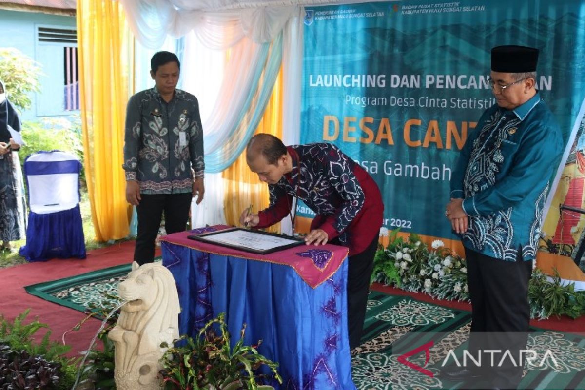 Gambah Luar dicanangkan sebagai  Desa Cinta Statistik