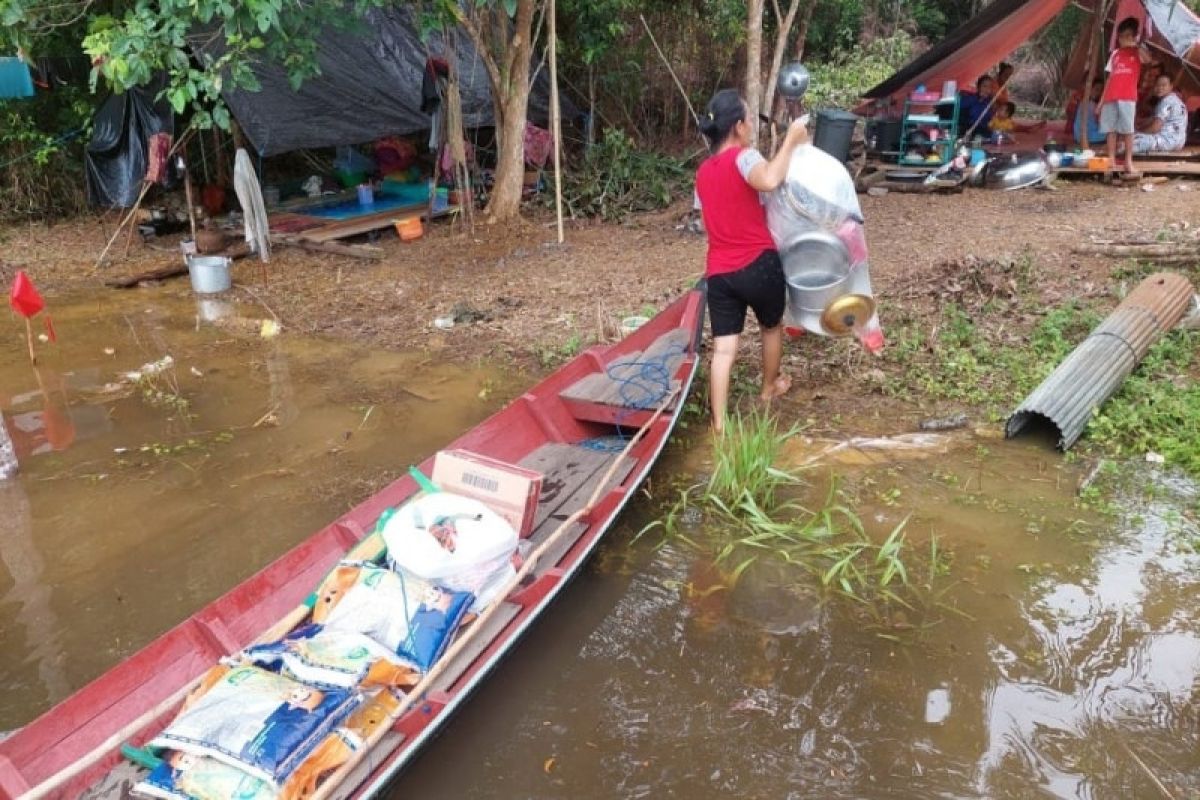 Korban banjir di Kotim semakin banyak yang mengungsi