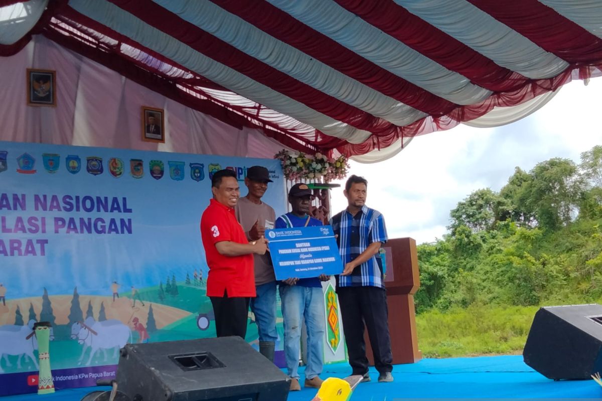 BI provides agricultural tools to farmers in West Papua's Sorong