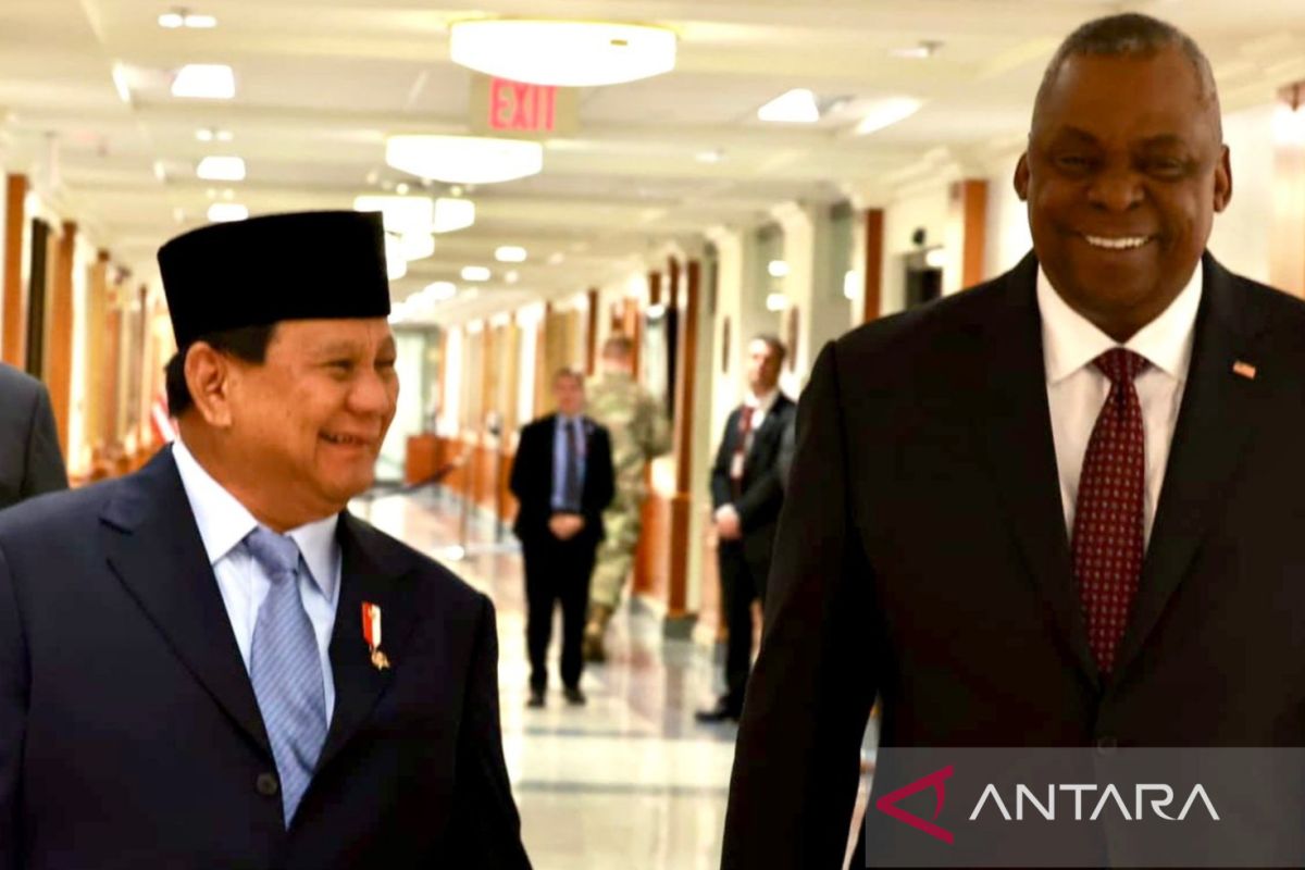 Prabowo dan Menhan AS diskusikan kerja sama pertahanan