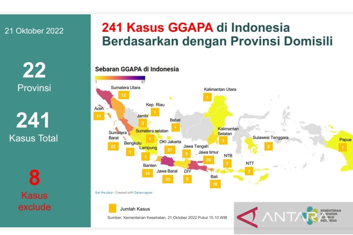 Separuh dari 241 pasien gagal ginjal akut di Indonesia meninggal