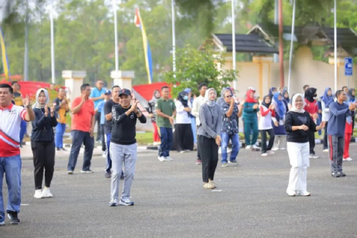 Senam pagi ASN Kabupaten Tebo