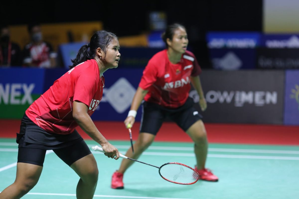 Jesita/Febi beri kejutan dengan tekuk Ana/Tiwi di babak 32 besar Indonesia Masters 2024