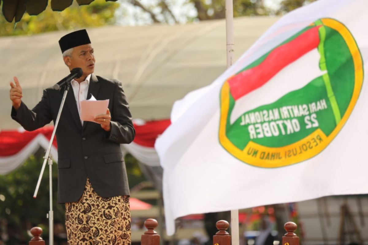 Berikut tiga pesan Ganjar Pranowo pada Hari Santri Nasional 2022