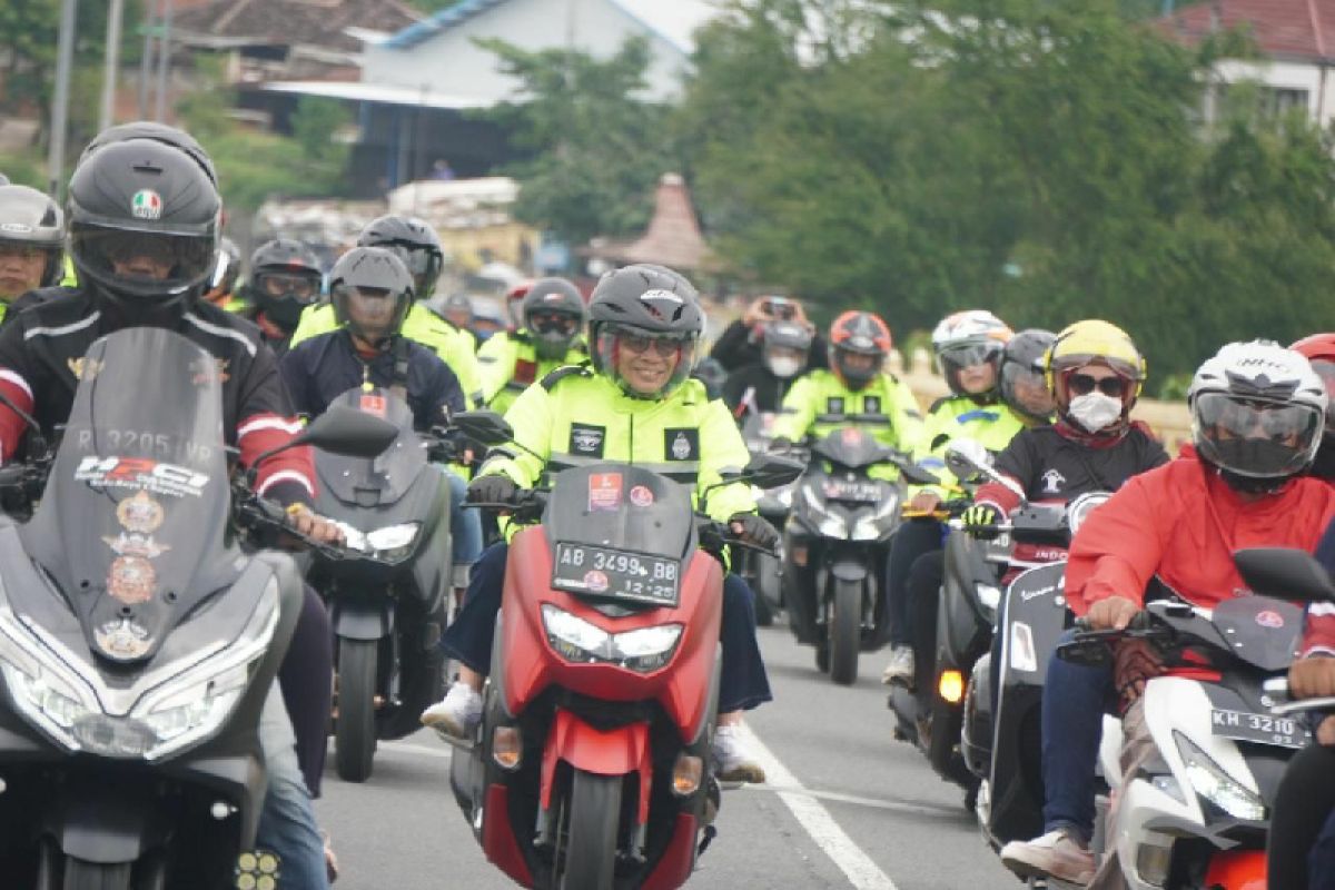 Semarak G20, Kemenkumham Jateng touring sepeda motor bersama