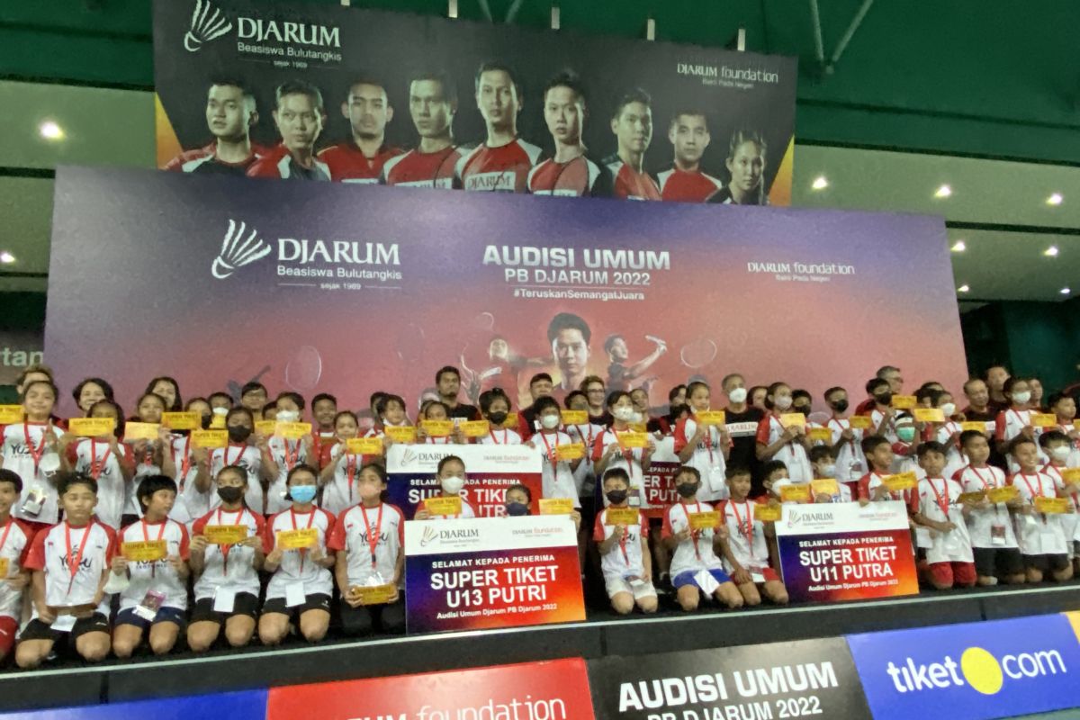 51 peserta dapat Super Tiket Audisi Umum PB Djarum 2022