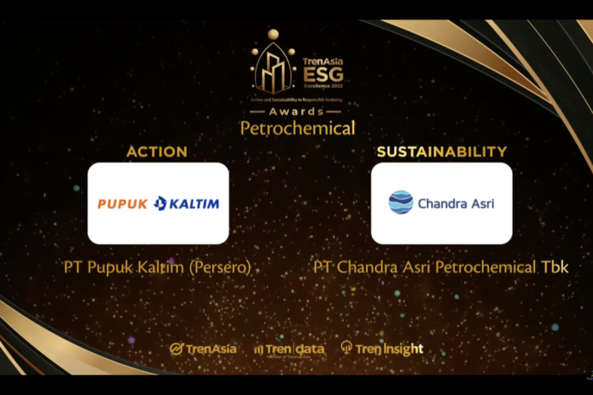 Pupuk Kaltim raih penghargaan Trenasia ESG Excellence