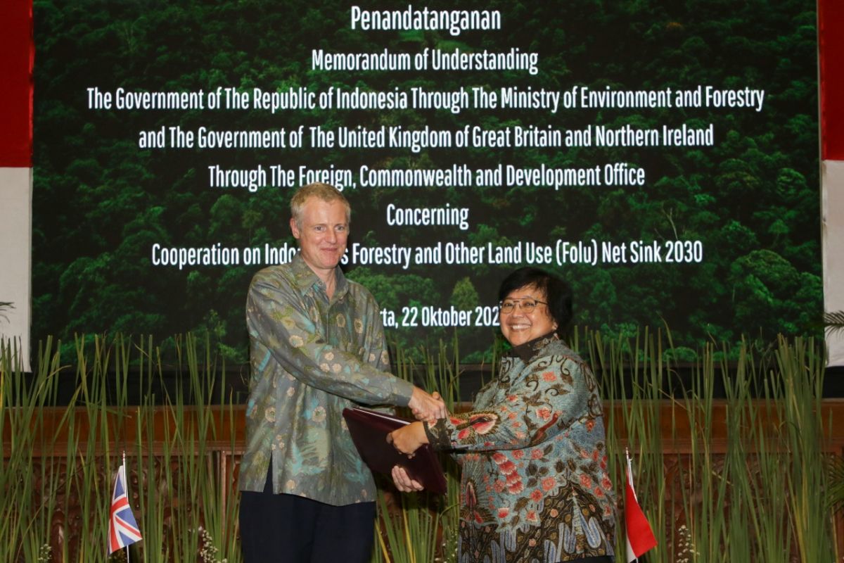 Indonesia, Britain cooperate to support FoLU Net Sink 2030 achievement