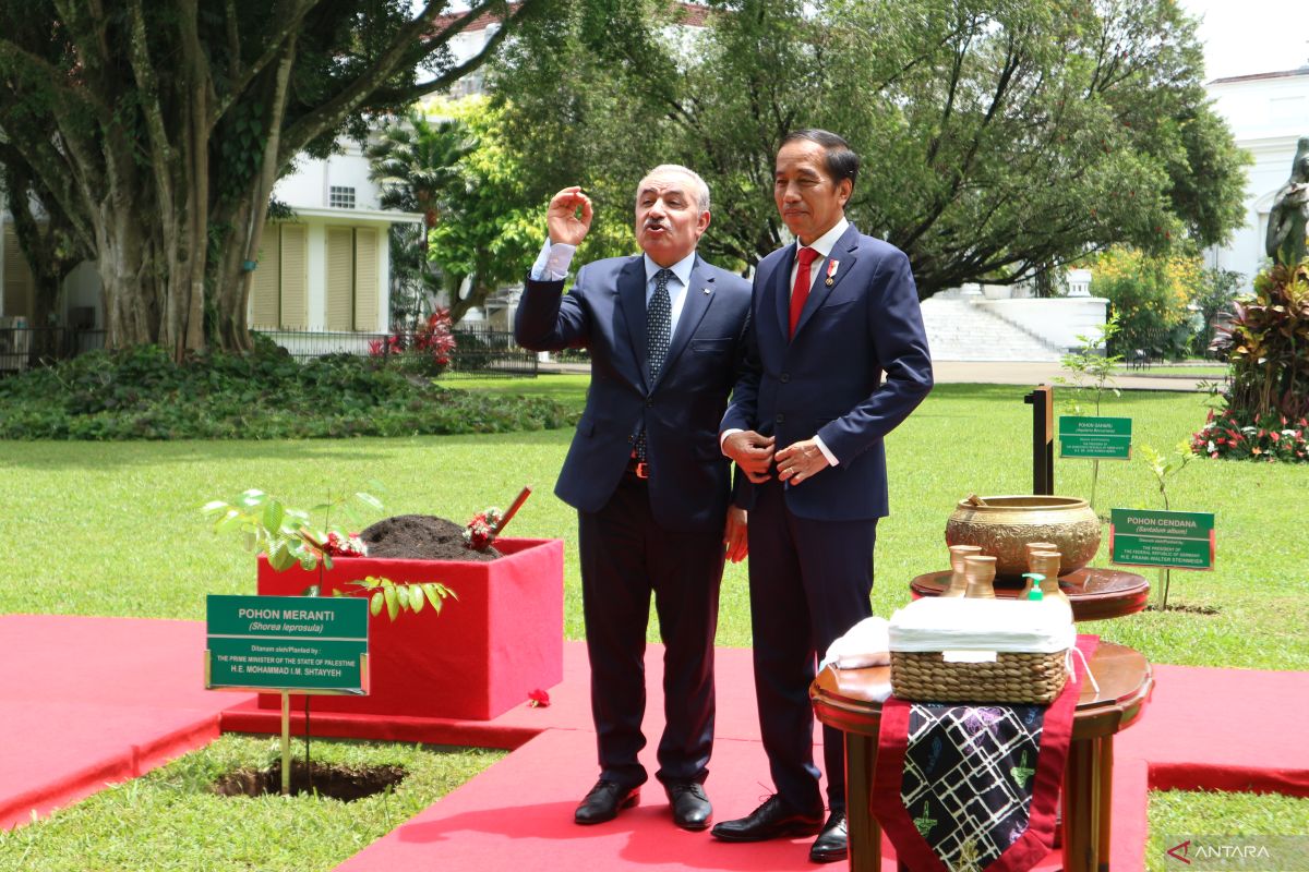 Presiden Jokowi terima kunjungan kenegaraan PM Palestina Mohammad IM Shtayyeh